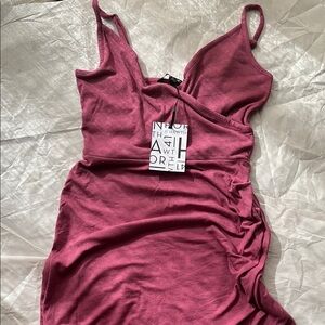 Burgundy Sleeveless Dress